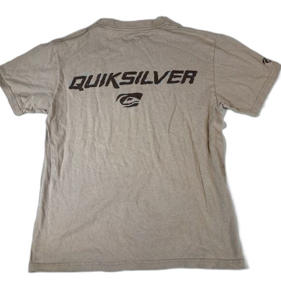 VTG Quiksilver Womens Small Shirt Graphic Ref Baby Tee Style 90s Surf Skate - Picture 1 of 8